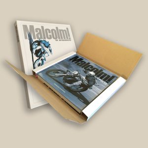 Bumper box for books. Bumper boxes add to your branding for custom books.