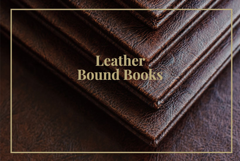 Leather bound books, vegan leather & leather book covers