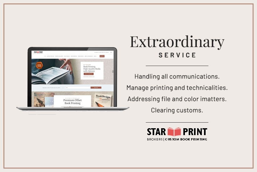 Extraordinary service for our Asia China book printing.