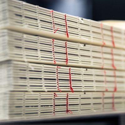 This is Smyth sewn binding, but before the book is fully bound