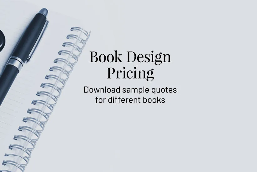 Book design pricing / cost – sample pricing