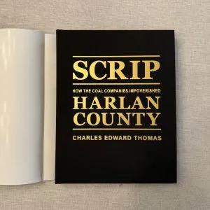 Gold foil stamping example on cloth